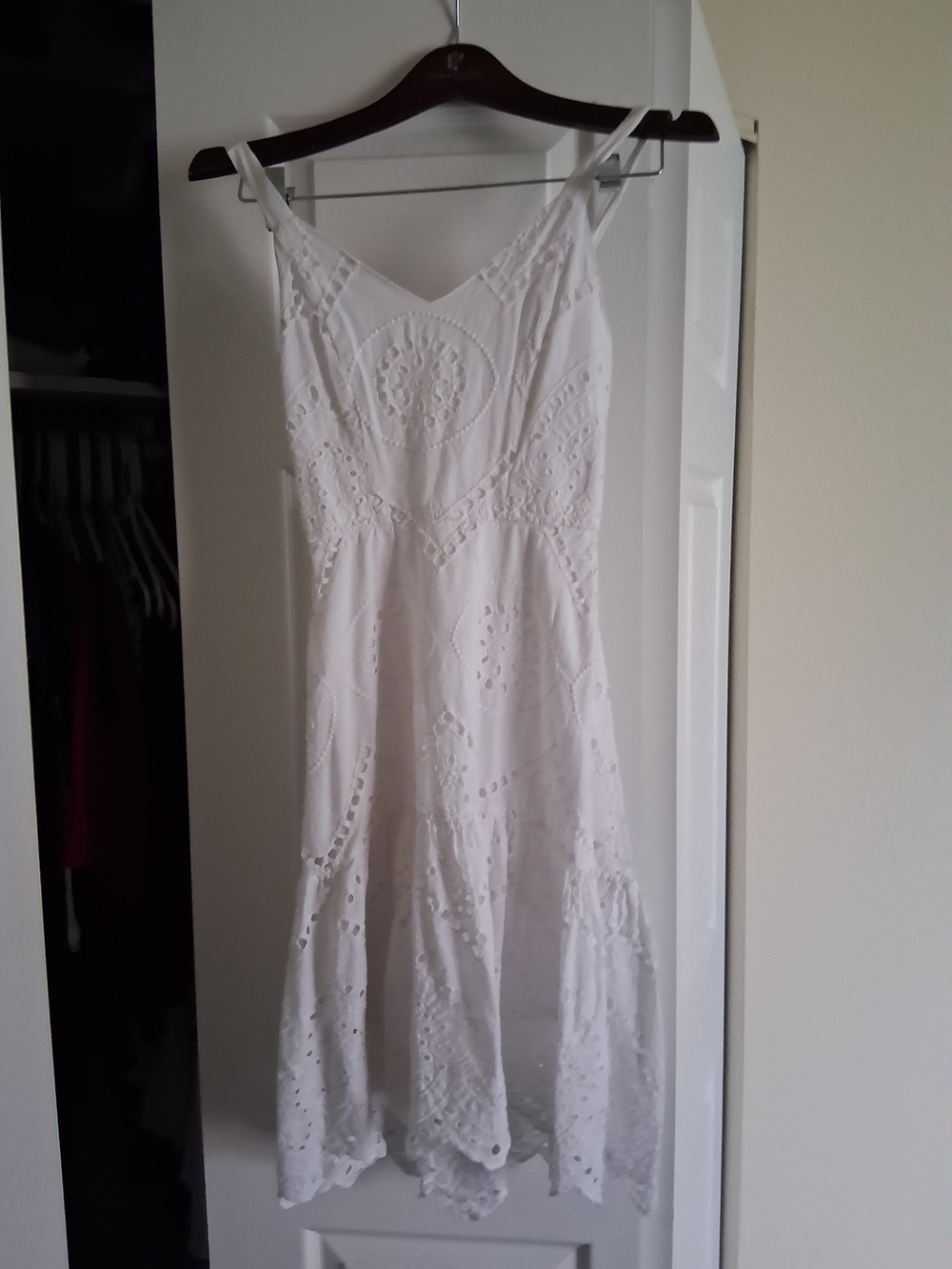 Japna White Eyelet Maxi Sundress